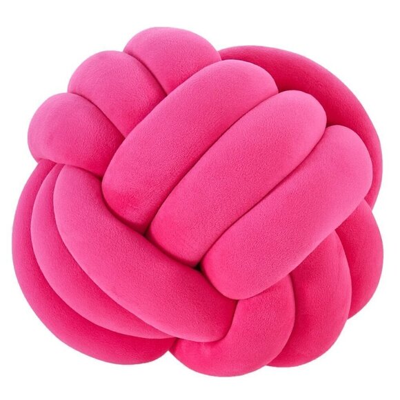 NWT - DreamOn 11" Knot Pillow in Pink - Picture 2 of 4